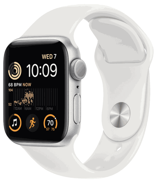 Apple Watch SE 2022 44mm Silver Sport Band
